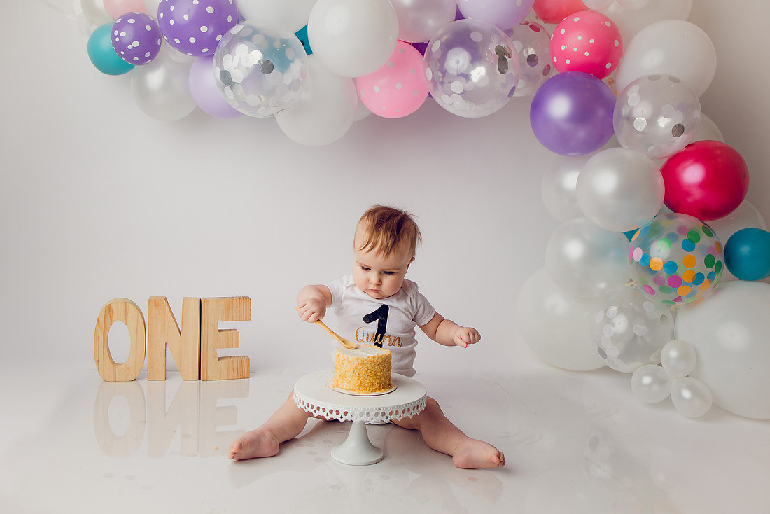 cake smash photography, 1 year photoshoot
