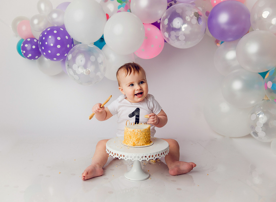 cake smash photography, 1 year photoshoot