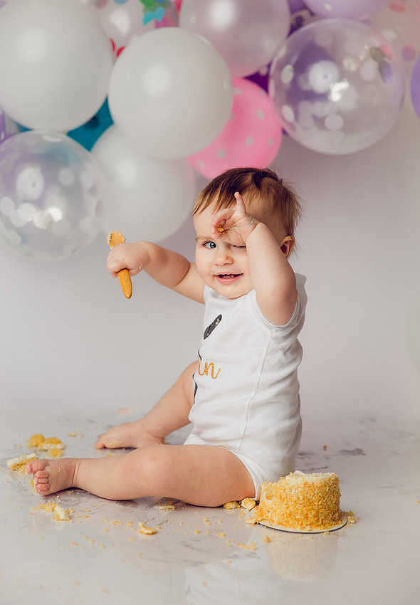 cake smash photography, 1 year photoshoot